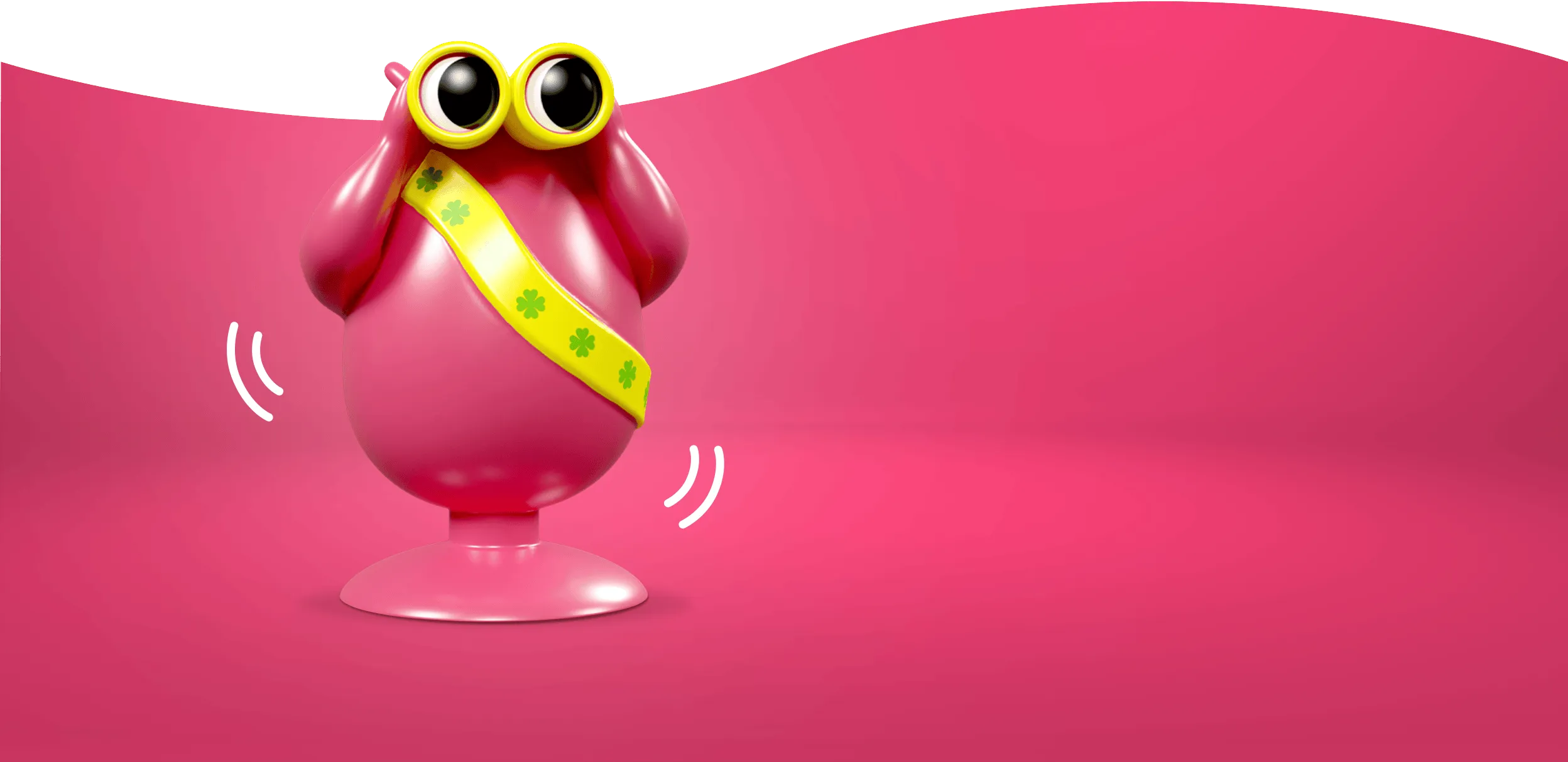 Szerencsefürkész karakter háttérképe számítógépes nézetben